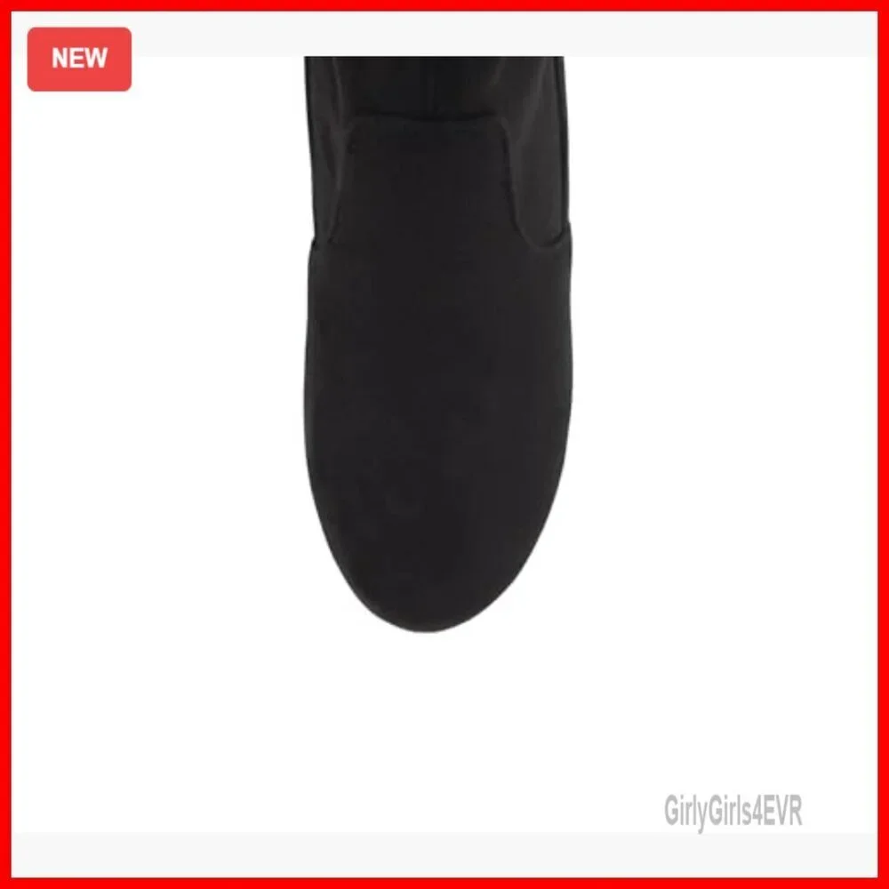 Women's Over the Knee Boots with Drawstring Closure, 3.5 Inch Heel